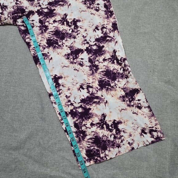 Tacera Purple Tie Dye Wide Leg Jumpsuit Sleeveless Boho Summer Palazzo Medium - Picture 9 of 14